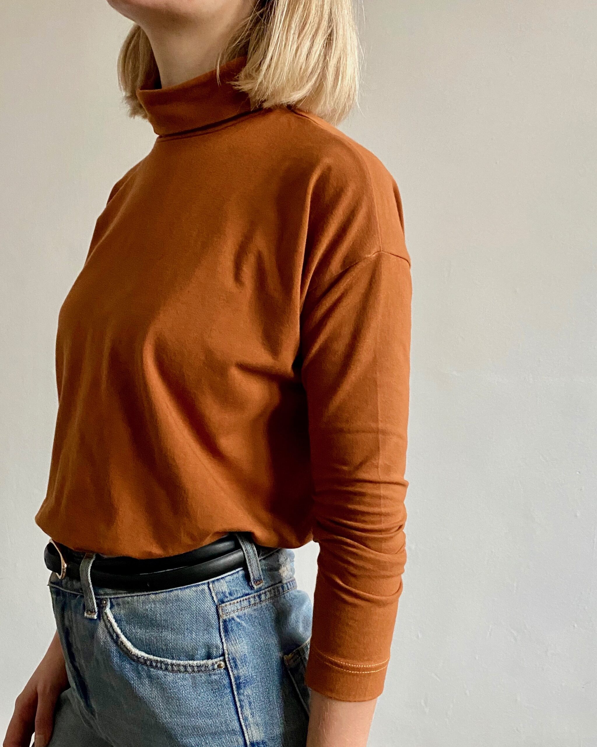 Organic cotton roll neck top | FORD & GUY | Our 'not so basic' basics