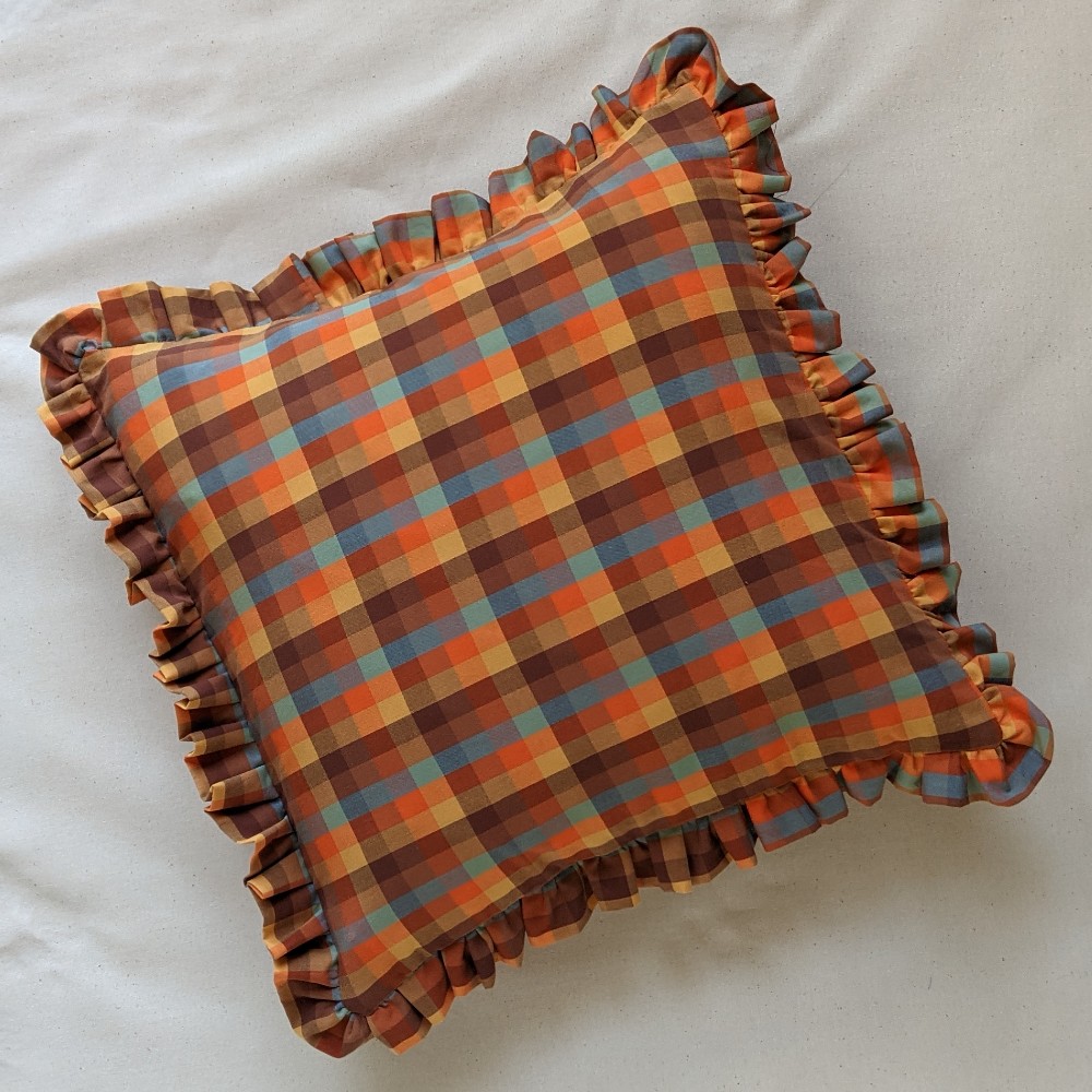 sustainably made cushions from textile waste