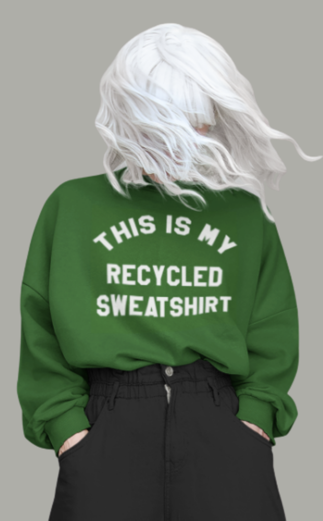 Recycled cotton sweatshirt
