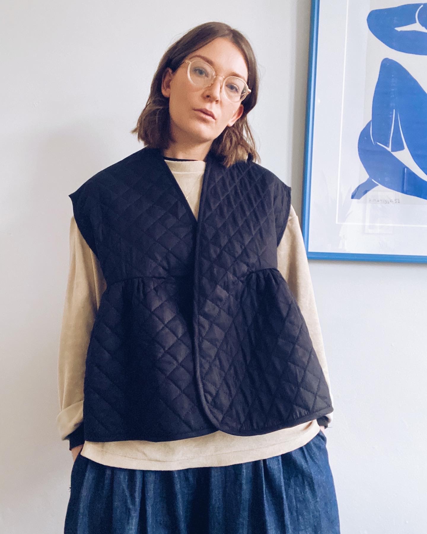 organic cotton quilted jacket